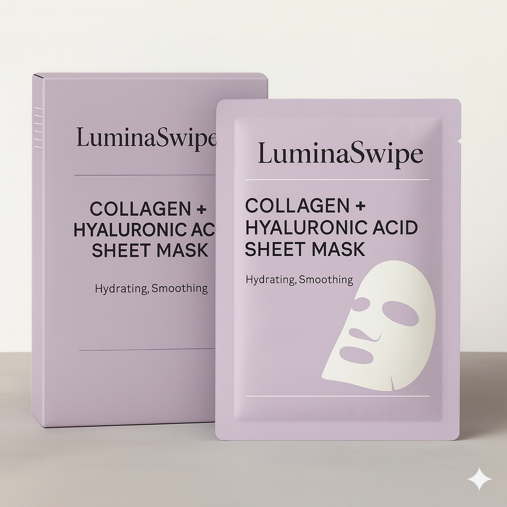 LuminaSwipe™ Collagen + Hyaluronic Acid Sheet Mask